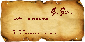 Goór Zsuzsanna névjegykártya