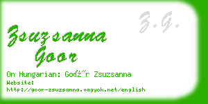 zsuzsanna goor business card